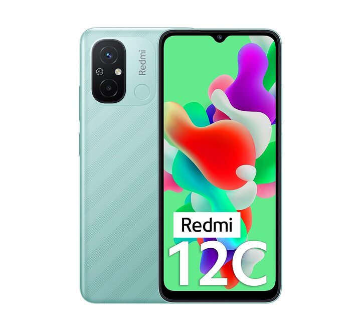 Redmi 12C (Mint Green 4GB RAM 64GB Storage) | High Performance Mediatek Helio G85 | Big 17cm(6.71) HD+ Display with 5000mAh(typ) Battery (12C 4GB+64GB MI/GR)